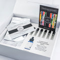 Fragrance discovery kit with 5ml mini atomiser (for perfume vials_, certificate, and guide from The Pure Scent Studio. Register your bespoke fragrance with The Perfume Studio for complimentary refills and rewards.
