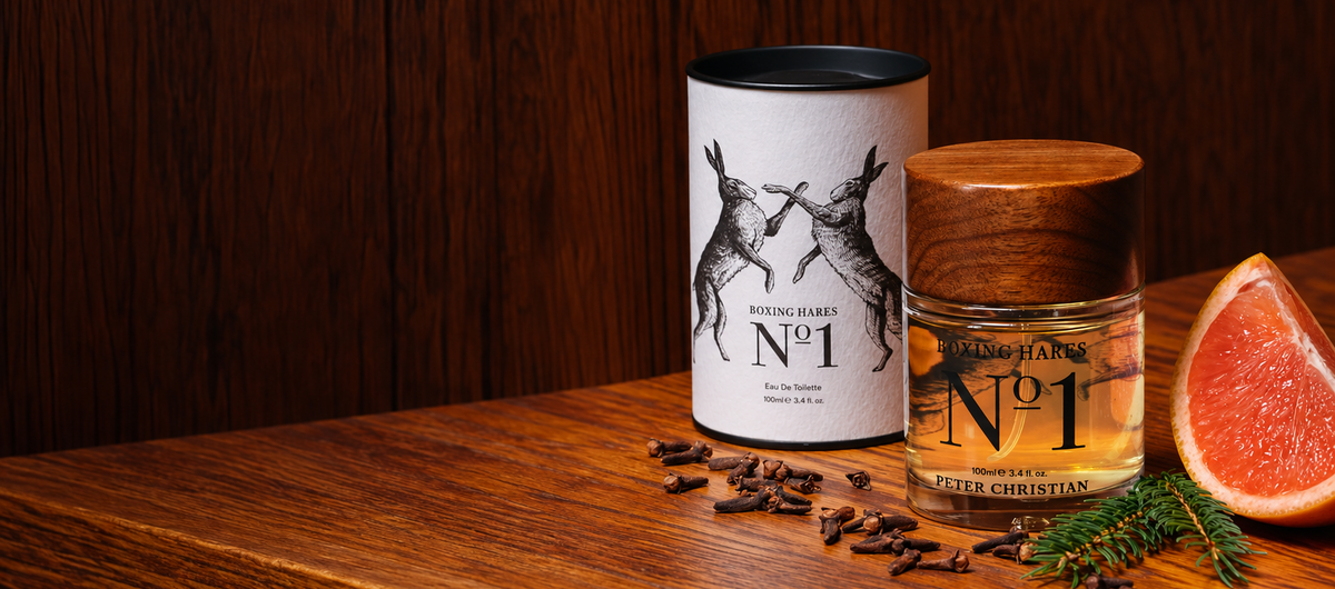 Boxing Hares No. 1 . Luxury Fragrance by Peter Christian, Designed and Developed with The Perfume Studio.