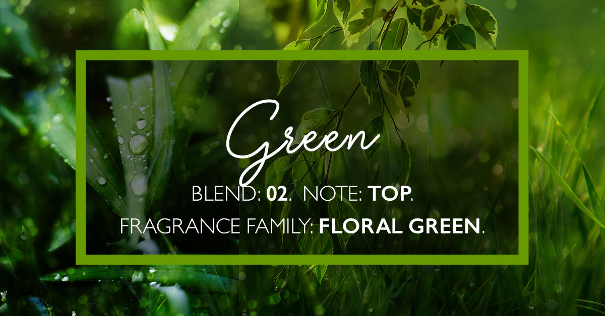 Green. Blend 02. Floral Green Fragrances.
